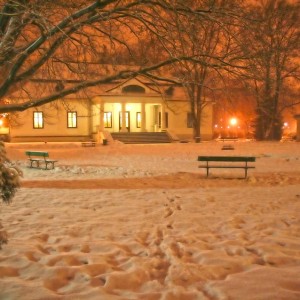 Dworek Białoprądnicki zimą